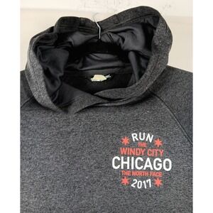 The North Face Sweater Women's Small Black Hoodie RUN WENDY CITY Chicago 2017‎